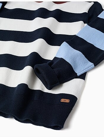 Pull en maille à rayures