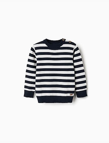 Pull en maille à rayures