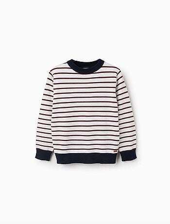 Pull en maille à rayures