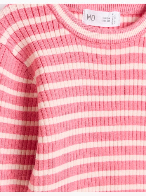 Pull en maille à rayures, mo fashion - Kiabi