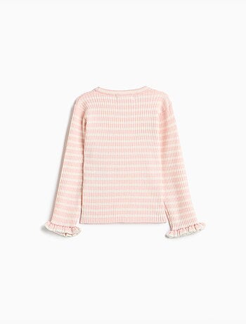 Pull en maille à rayures, mo fashion