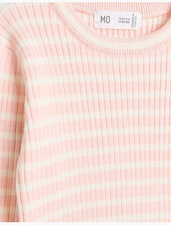 Pull en maille à rayures, mo fashion