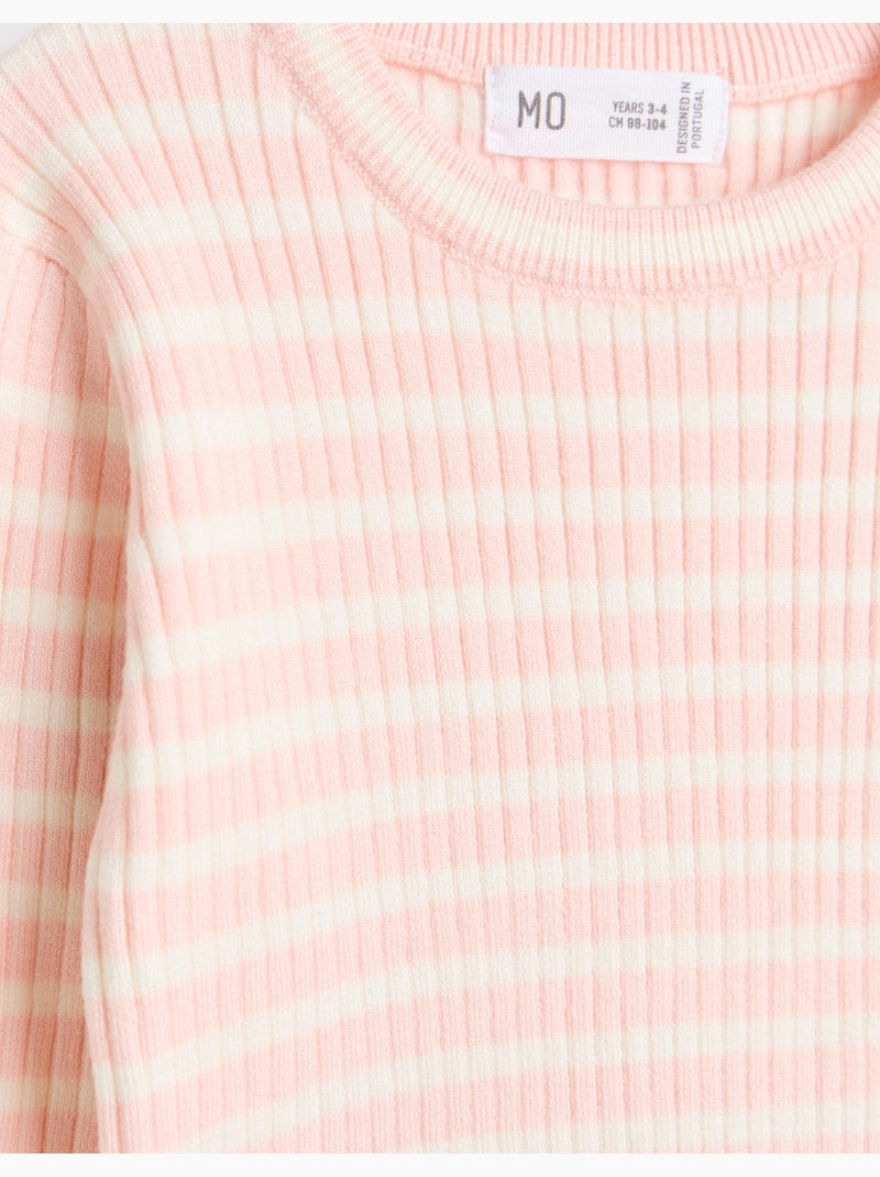Pull en maille à rayures, mo fashion Rose - Kiabi