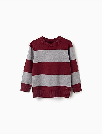 Pull en maille à rayures