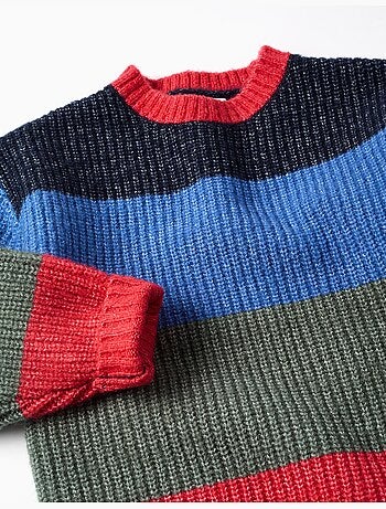 Pull en maille à rayures