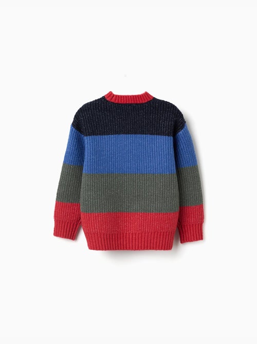Pull en maille à rayures - Kiabi