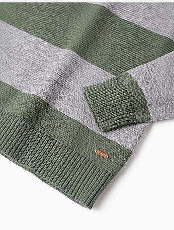Pull en maille à rayures
