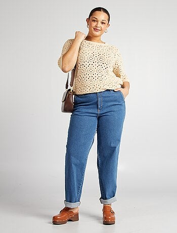 Pull en maille ajourée