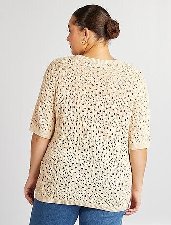 Pull en maille ajourée