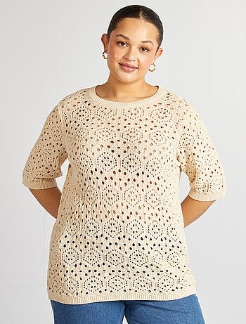 Pull en maille ajourée