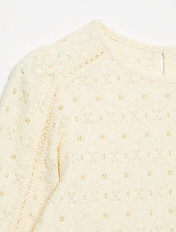 Pull en maille ajourée