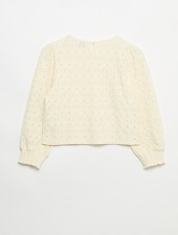 Pull en maille ajourée