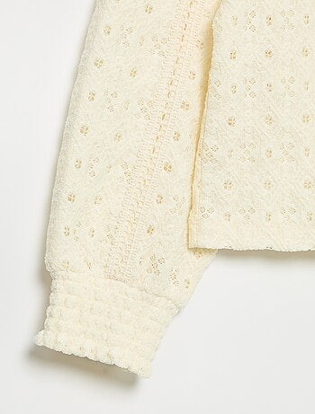 Pull en maille ajourée
