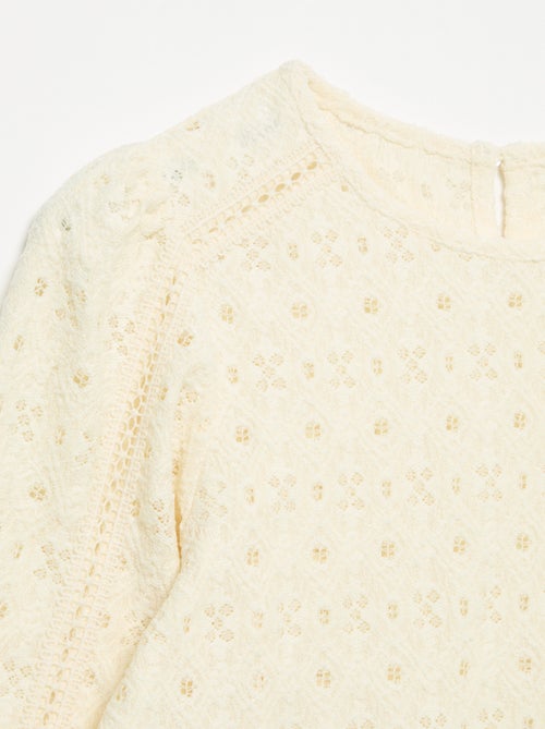 Pull en maille ajourée - Kiabi