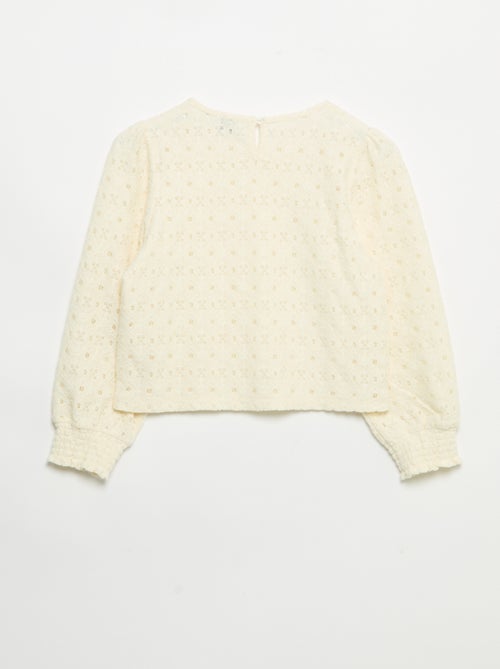 Pull en maille ajourée - Kiabi