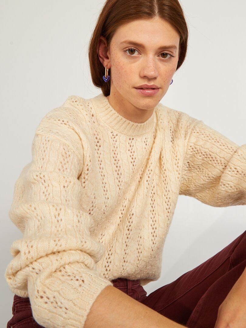 Pull En Mailles Bonobo – Col V Gris Taille S Pour Femme