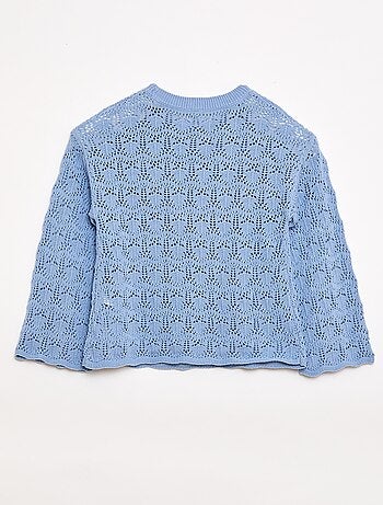 Pull en maille ajourée