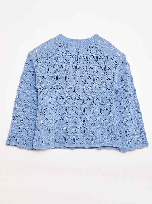 Pull en maille ajourée - Kiabi