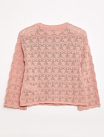Pull en maille ajourée