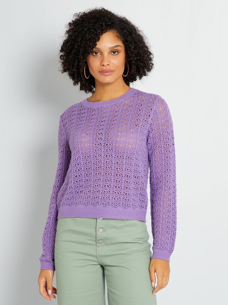 ONLY ONLMARI LOOSE V NECK - Pullover - dark grey/gris foncé chiné