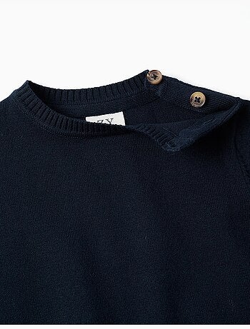 Pull en maille avec boutons sur l'épaule