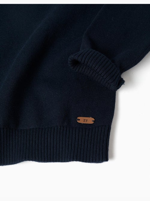 Pull en maille avec boutons sur l'épaule - Kiabi