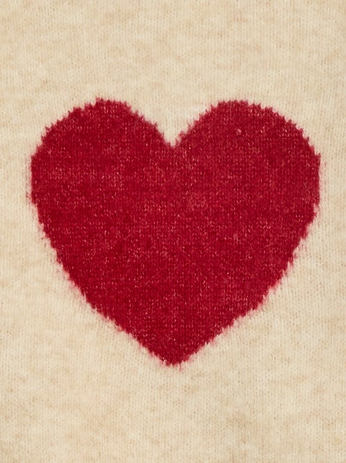 Pull en maille avec broderies - Kiabi