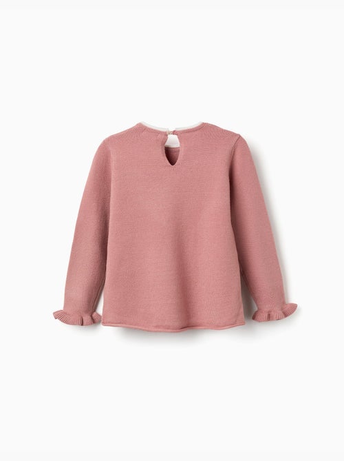 Pull en maille avec cœur jacquard - Kiabi
