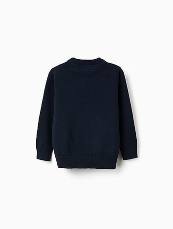 Pull en maille avec extrémités côtelées
