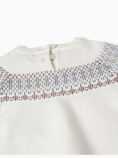 Pull en maille avec motif jacquard - Kiabi