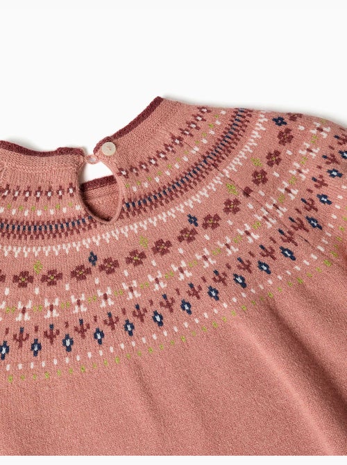 Pull en maille avec motif jacquard - Kiabi