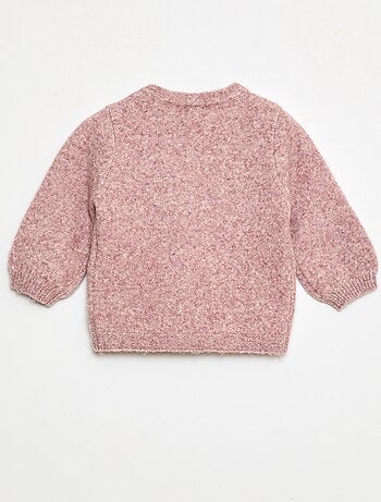 Pull en maille avec nœud fantaisie devant