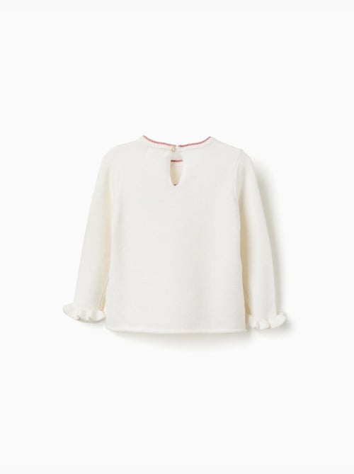 Pull en maille avec nœud jacquard - Kiabi