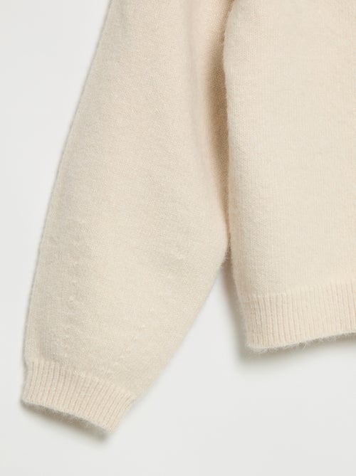Pull en maille avec ouverture par nœuds - Kiabi