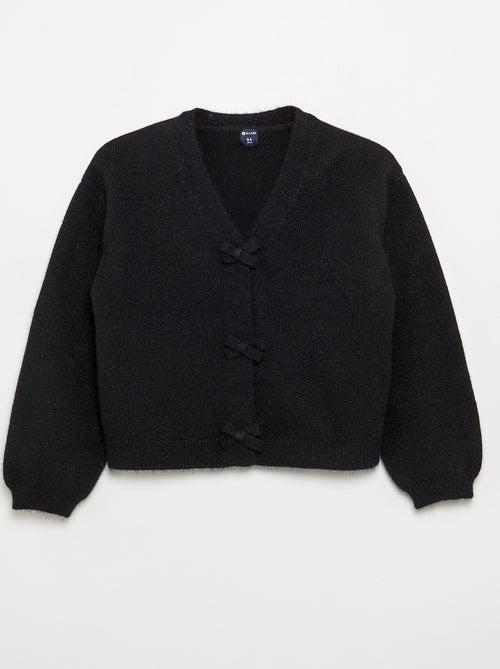 Pull en maille avec ouverture par nœuds - Kiabi