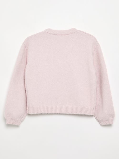 Pull en maille avec ouverture par nœuds - Kiabi