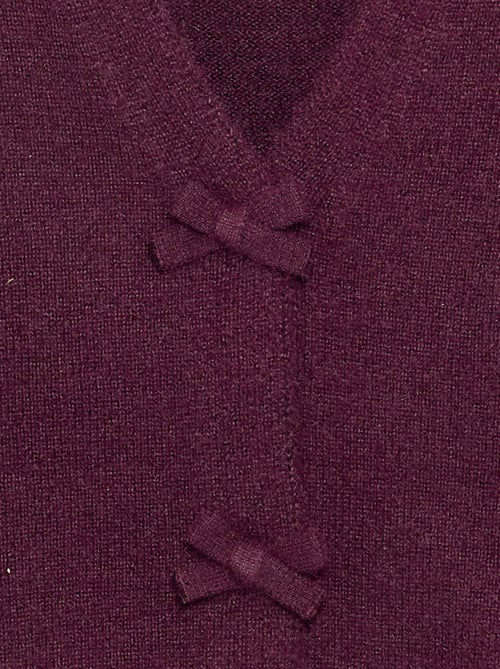 Pull en maille avec ouverture par nœuds - Kiabi