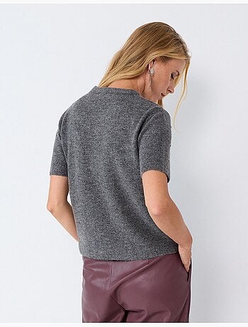 Pull en maille avec strass, mo fashion