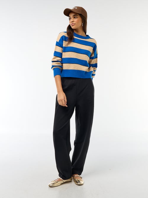 Pull en maille chaude col rond - Kiabi