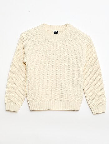 Pull en maille chenille