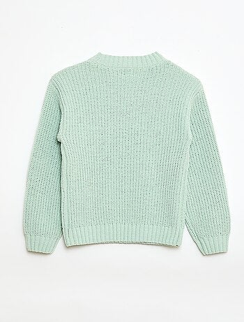 Pull en maille chenille