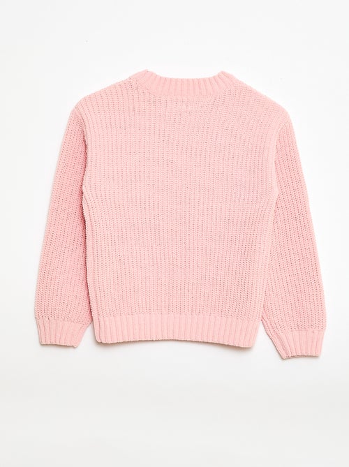 Pull en maille chenille - Kiabi