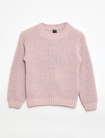 Pull en maille chenille