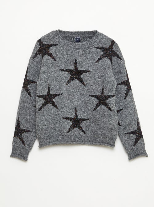 Pull en maille col rond - Kiabi