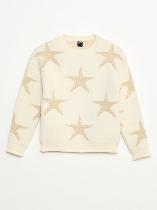 Pull en maille col rond - Kiabi