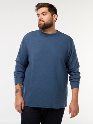 Pull en maille côtelée et col rond