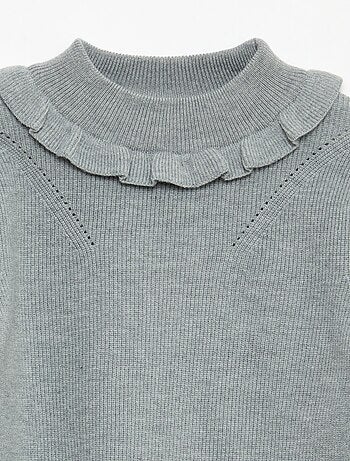 Pull en maille côtelée