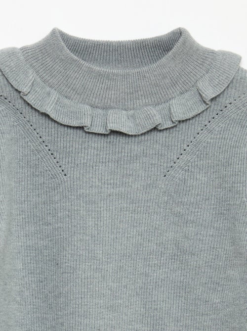 Pull en maille côtelée - Kiabi