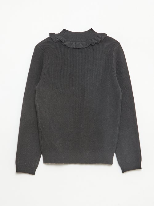 Pull en maille côtelée - Kiabi