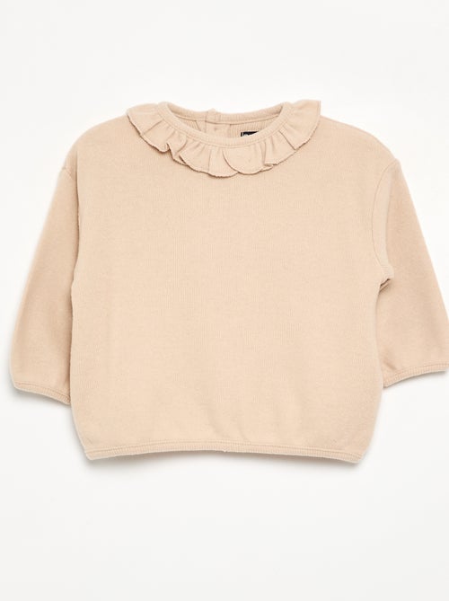 Pull en maille doudou - Kiabi